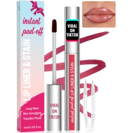 iMethod iMethod Lip Stain - Lip Liner Stain, Peel Off Lip Stain with Tweezer, Natural Long Lasting Lip Stain Peel Off, Waterproof, Easy to Use, Stay On All Day, Mauve