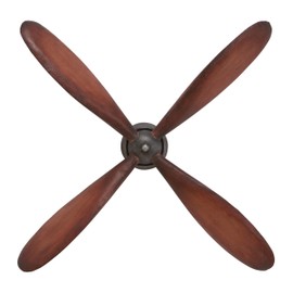 Deco 79 51675 Propeller Wall Decor Metallic Tone Makes It Look Original, 32" x 5" x 32", Brown