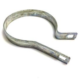 4" Tension Bands with Bolts for Chain Link Fence, Gate, Posts - 12 Pack