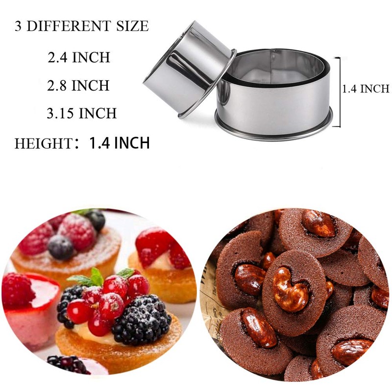 ZDHSOY Cookie Cutters - Biscuit Cutters/Stainless Steel Dumpling Cutters/Cake Pastry