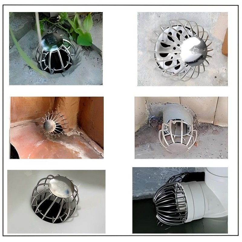 304 Stainless Steel Gutter Guard, Filter Strainer Fits for Round