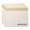 [TAKEYUKI] NEKOPOSU Cardboard Envelopes, Square A4 Envelopes, Set of 10,