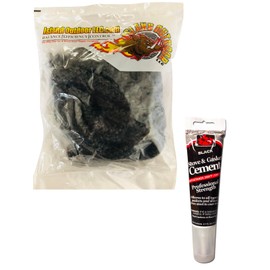 LavaLock Wood Stove Replacement Gasket & Glue for Woodburning Stoves - Graphite Impregnated Fiberglass Gaskets Adhesive Cement (3/8" x 84" Rop w/Glue)