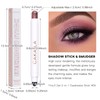 LOKFAR Cream Eye-Shadow Stick, Waterproof Cream Eyeshadow Pen Rotatable Creamy