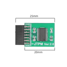 14 Pin for MSI TPM 2.0 Module LPC Interface Strong Encryption TPM Module Board for Win11 Green