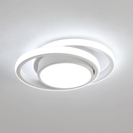 Dorlink LED Ceiling Light, 32W 2880LM Modern Ceiling Light Round Small Ceiling Light Fixture, 6500K White Aluminum Close to Ceiling Light Fixture for Hallway, Bathroom, Kitchen, Living Room