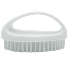 GKETN Hand and Nail Brush for Cleaning Fingernails Fingers Nylon Firm Stiff Bristles Heavy Duty Scrub Clean Brushes for Mechanics Gardeners, White, 1PC