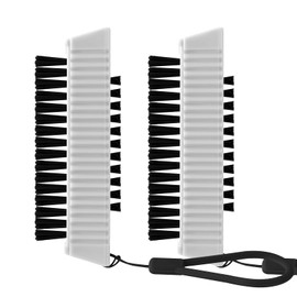 Larbois Nail Brush for Cleaning Fingernails, 2Pack Heavy Duty Nail Brushes Remove Dirt and Paint Fingernail Brush Deep Cleaning Mechanical Nail Scrub Brush Two-Sided with Hanging Rope (White)