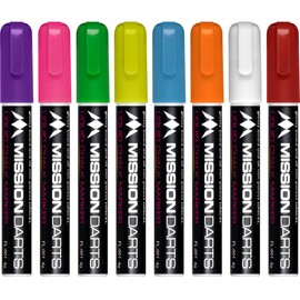 Scoreboard Liquid Chalk Acrylic 501, Cricket Blackboard Whiteboard (8 Pack Mixed Colours Pens)