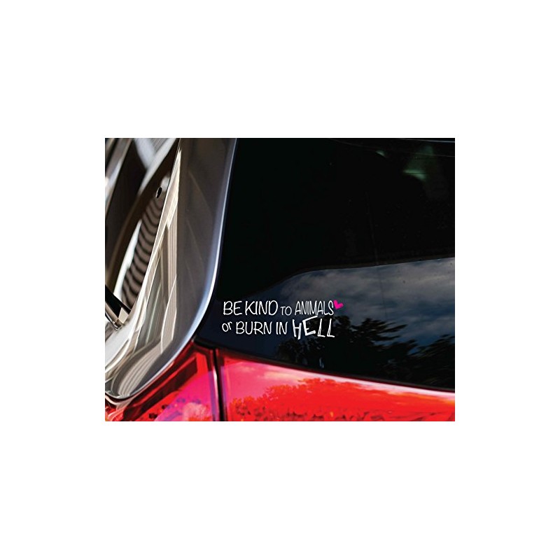 Luke Duke Decals BE Kind to Animals 8" car Window