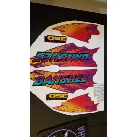 banshee 1995 yamaha banshee full graphics kit decals stickers THICK AND HIGH GLOSS
