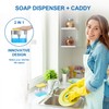 Soap Dispenser for Kitchen & Sponge Holder 2-in-1 - Premium