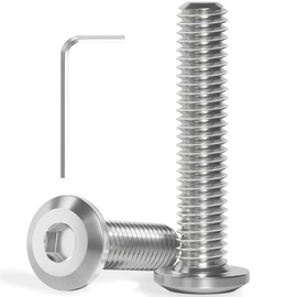 Wavanta M6 Bolts, M6 x 40mm Flat Head Hex Socket Cap Screws Bolts, Full Thread A2 304 Stainless Steel Screws with Hex Key, Ideal for Furniture Assembly/Machinery Repair Pack of 20