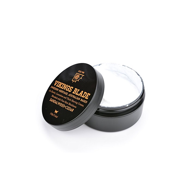 VIKINGS BLADE Luxury Shaving Cream, Sandalwood & Western Red Cedar,