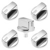 5 Pack AEZ73293801 Burner Control Knob, Compatible with lg Range/Stove