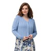 Ulla Popken Ladies Plus Size Plus Size Cable Knit Two