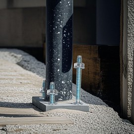 1/4x4 Inch Standard Fasteners for Heavy-Duty Zinc Wedge Anchors for Cement and Concrete (Box of 100)