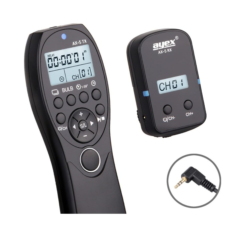 Radio Timer Remote Shutter Release AX-5 RR100 e.g. X-100F XT-20