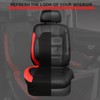CAR PASS Leather Car Seat Covers Front Seats Only, with