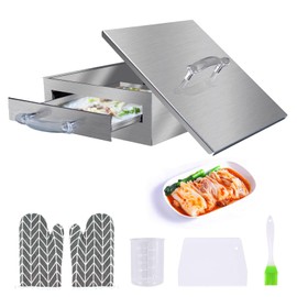 1-Layer Rice Roll Steamer, Stainless Steel Noodle Machine With Acrylic Handle Steam Tray, Top Open for Changfen Chinese Cheung Fun Cuisine Recipes Cookware