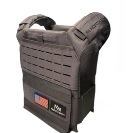 North Gym Adjustable Weighted Vest 2023 with Best fit / 14lbs / 20lbs/ 30lbs/ 40lbs (Grey Single)