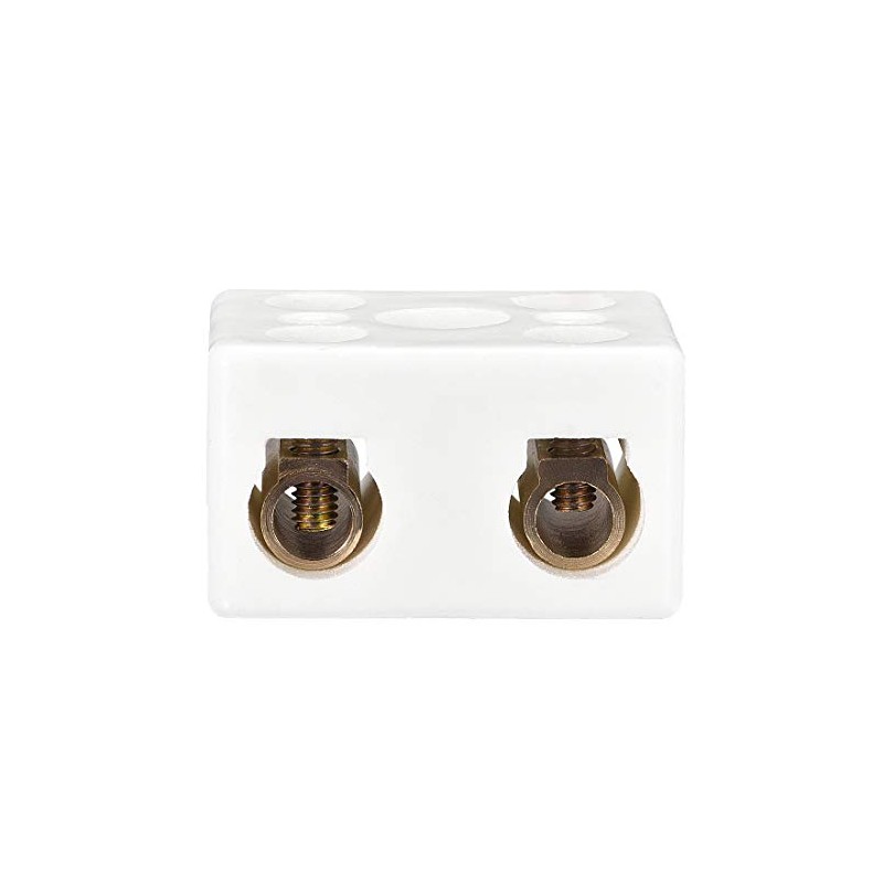 uxcell 2 Way Ceramics Terminal Blocks High Temp Porcelain Ceramic