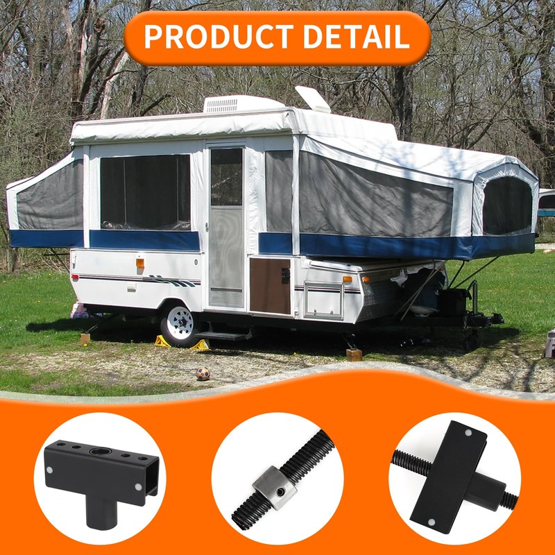 AUTOVIC Pop Up Camper Acme Drawbar Kit with Nut and