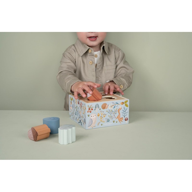 Little Dutch 7247 FSC Wooden Sorting Game Forest Friends Blue