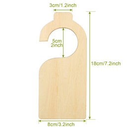 21 Pack Blank Clothing Rack Divider, Wooden Closet Size Divider, Closet Dividers Hanging Closet Dividers for Home Nursery Baby Clothes