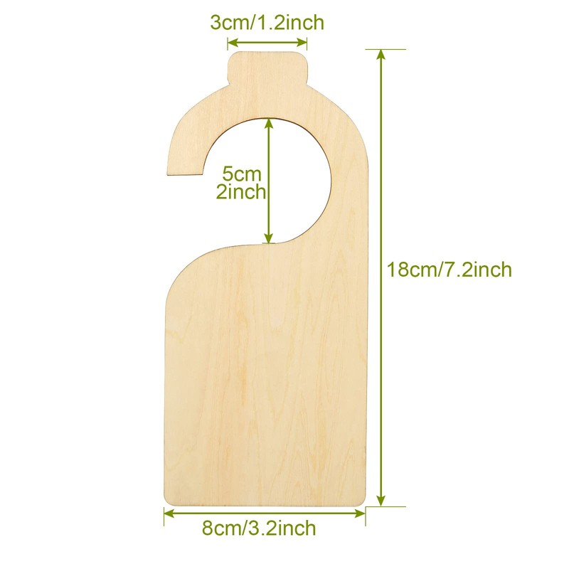 21 Pack Blank Clothing Rack Divider, Wooden Closet Size Divider,