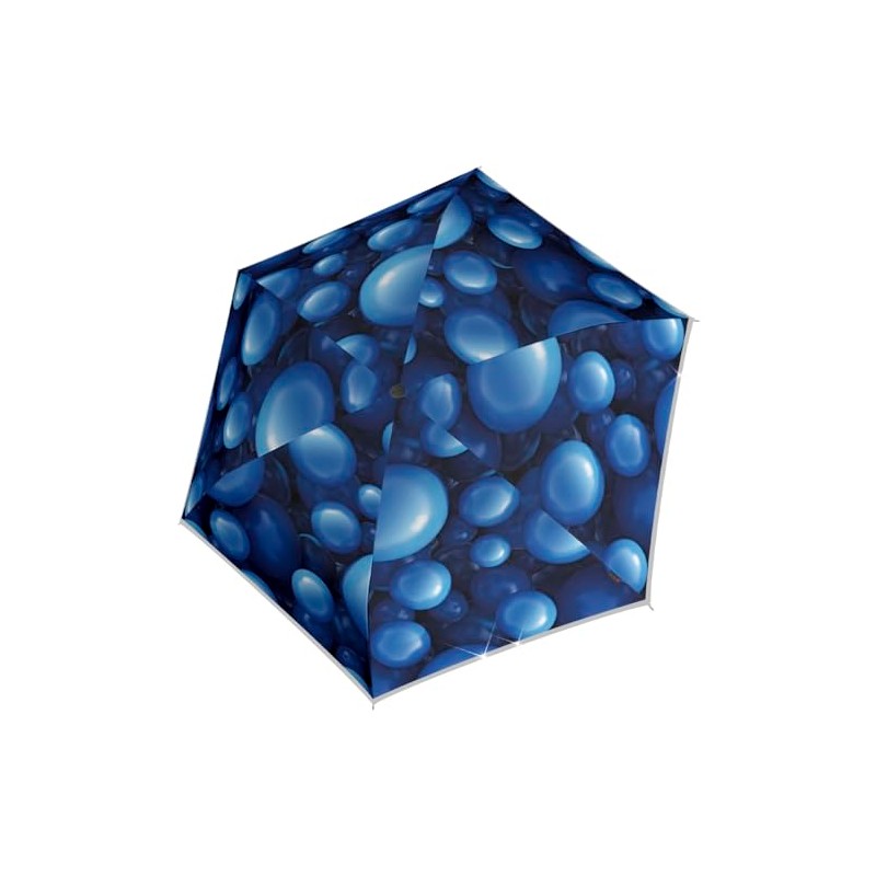 Knirps Children's Pocket Umbrella Rookie Reflective with Reflective Border, Dreaming,
