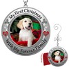 My First Christmas Dog Photo Ornaments - Set of 2