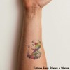 'Dandelion Blower' Temporary Tattoo - Water Resistant, Skin-Safe, Non-Toxic Transfer