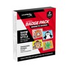 HyperX Badge Pack – Swappable Magnetic Badges, Alloy Rise Compatible,