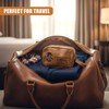 GEEZY PU Leather Mens Toiletry Bag - Travel Wash Bag