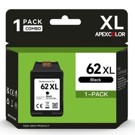 62XL Printer Cartridges for HP 62 Printer Cartridges Replacement for HP 62 Printer Cartridges for HP Envy 5540 5541 5542 5640 5544 5546 5644 5646 OfficeJet 200 200c 250 250c 5740 5742 5742 577 44 (6
