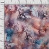 oneOone Georgette Viscose Dusty Rose Fabric Abstract Floral Quilting Supplies