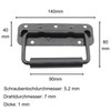 ORTAVA Pack of 2 Folding Handles, Spring-Loaded Crate Handle, Cold