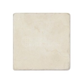 Crema Marfil Spanish Marble 4 X 4 Subway Field Tile, Tumbled