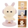 LALAFINA Bunny Shape Brush Storage Desk Organizer Rotating Pen Holder