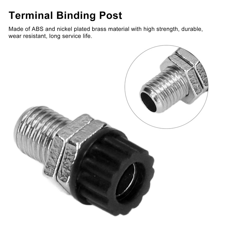 100Pcs 4mm Banana Plug Socket Binding Post Wire Connector Terminal