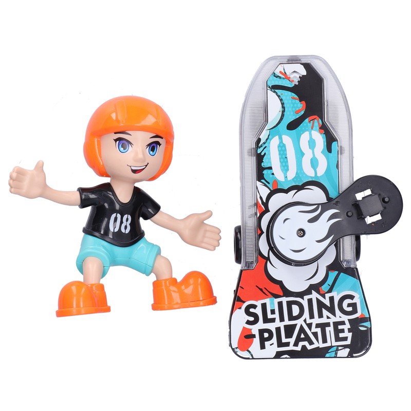 Children Electric Cartoon Scooter Toy Music Light 360° Rotation Stunt