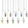 DICOSMETIC 10Pcs Angel Wing Faceted Glass Ceiling Fan Pull Chain