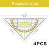 Set Square with Handle Set Square Flexible Set of 4
