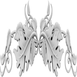 Ekena Millwork APLC035X035LSTUF Applique White