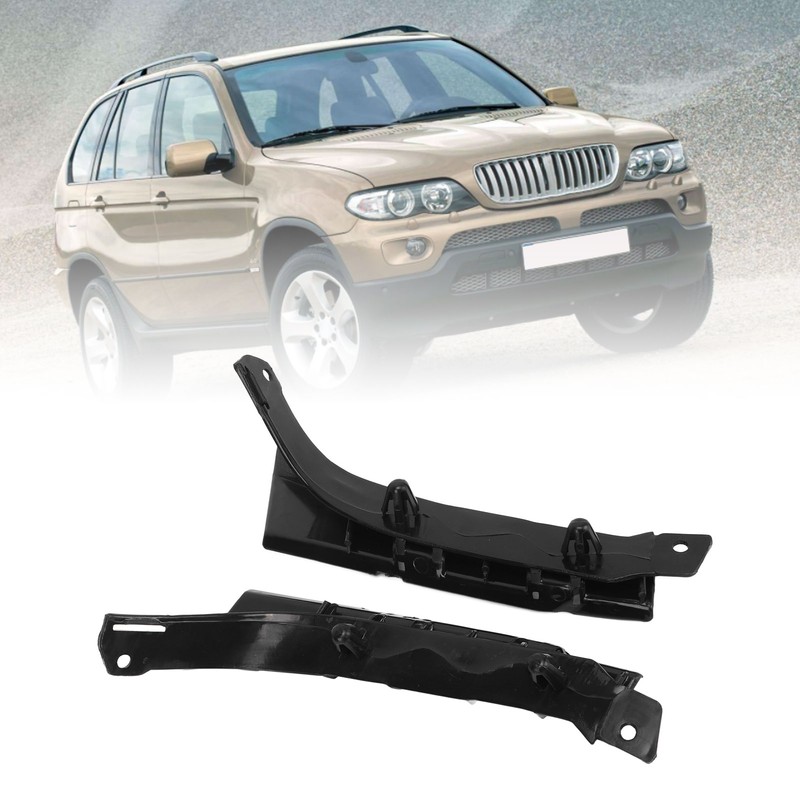 1 Pair Bumper Bracket 51117116667 Strong Strength Scratch Resistant Black