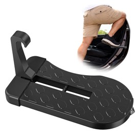 Buhobha Car Door Step,Foldable Premium Aluminum Roof Step, 400 lbs Capacity, for Easy Roof Accessing, Suitable for Most Sedans, Sports Cars, Pickups, SUVs, RVs, Off-Road Vehicles, and Other Models