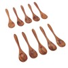 Wooden Spoons Handmade Wood Serving Spoons Comfortable Grip Coffee Spoons