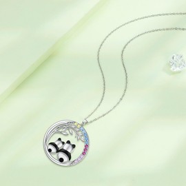 Hifeeled Women's Necklace 925 Sterling Silver Pendant Original for Women Jewellery Christmas Gifts for Mother Wife Daughter, Sterling Silver