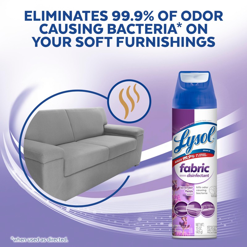 Lysol Fabric Disinfectant Spray, Sanitizing and Antibacterial Spray, For Disinfecting
